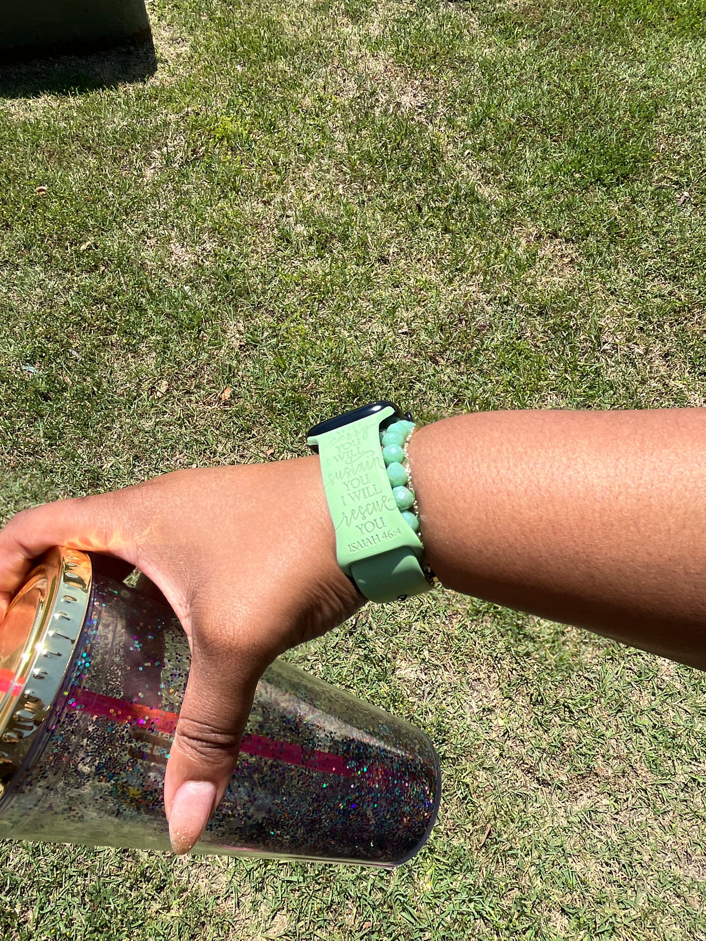 Great is thy faithfulness | Unisex Bible Verse Strap | Faith-Based Engraved Watch Band (Copy)