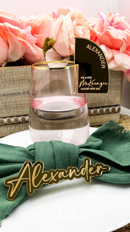 Half Arch Glass Drink Charm