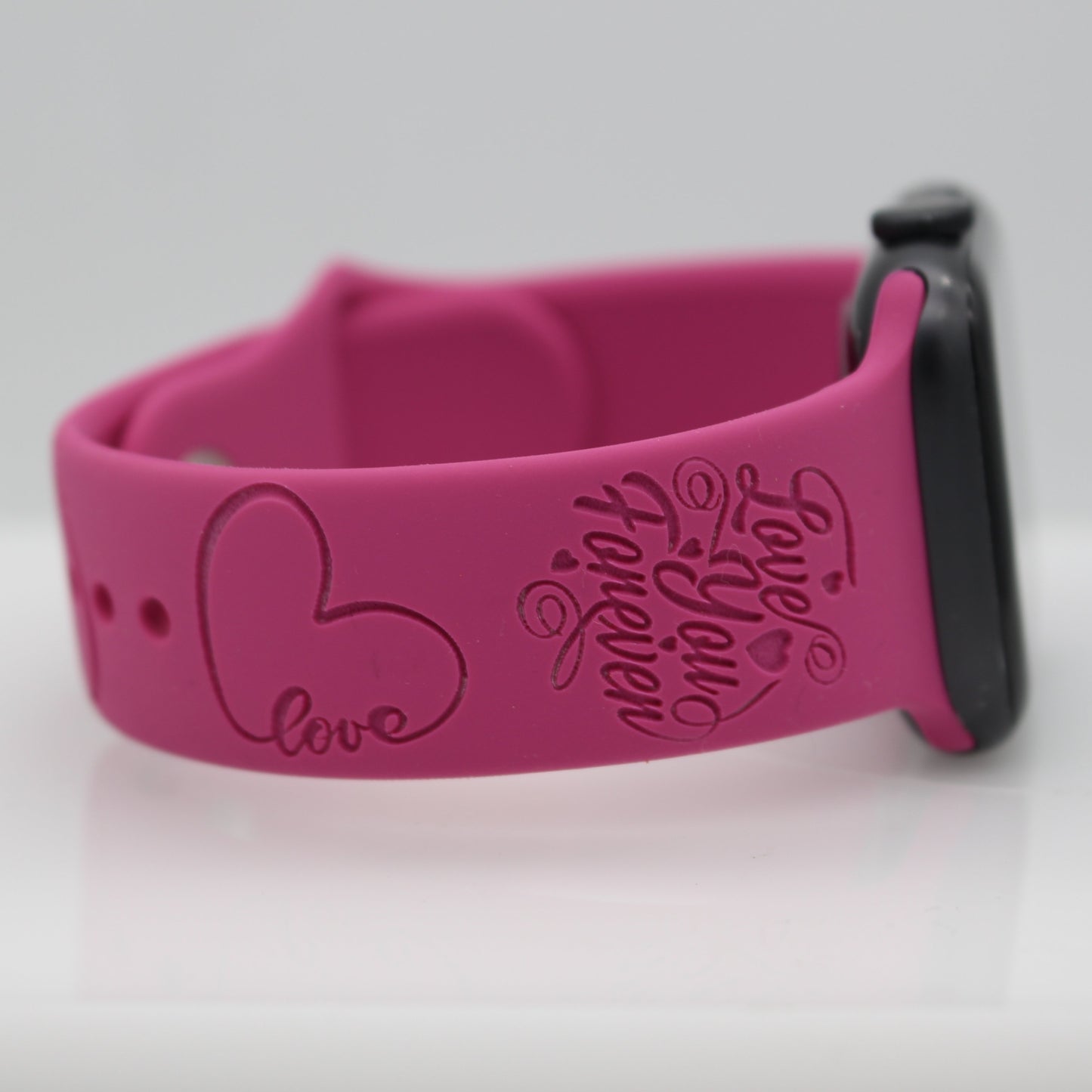 Love You Forever Personalized Engraved Smart Watch Band