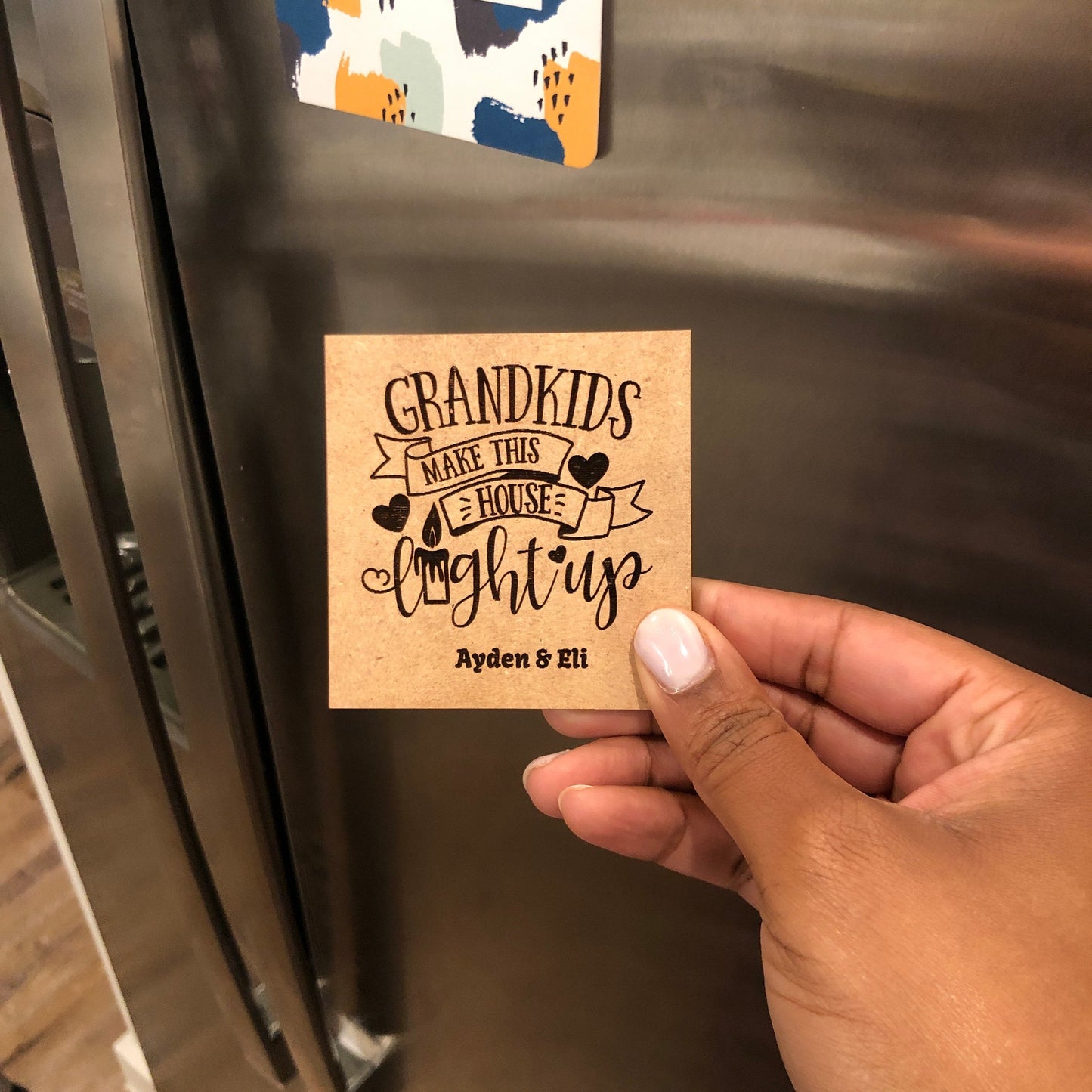 Grandkids Make This House Light Up Magnet