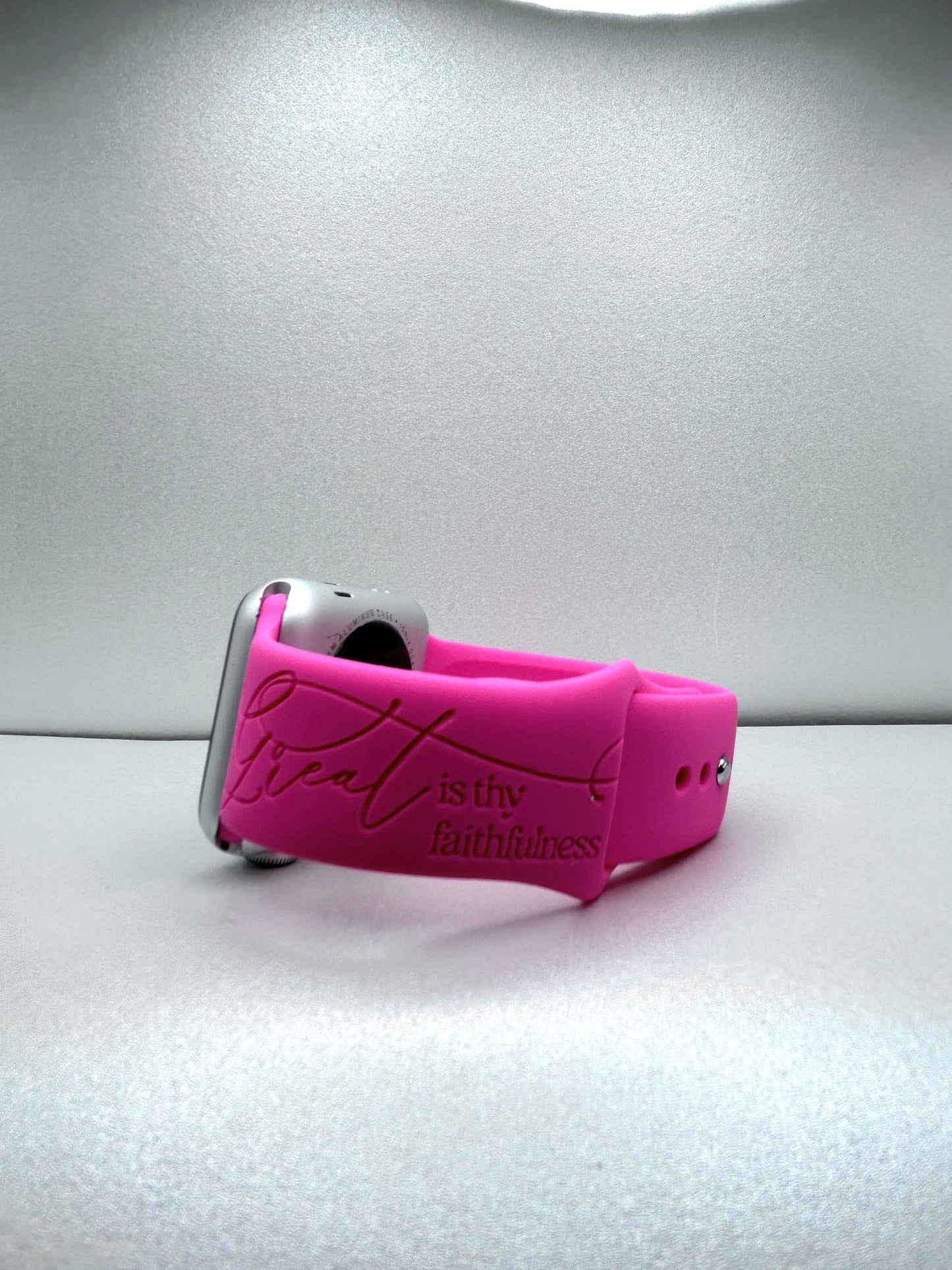 Great is thy faithfulness | Unisex Bible Verse Strap | Faith-Based Engraved Watch Band