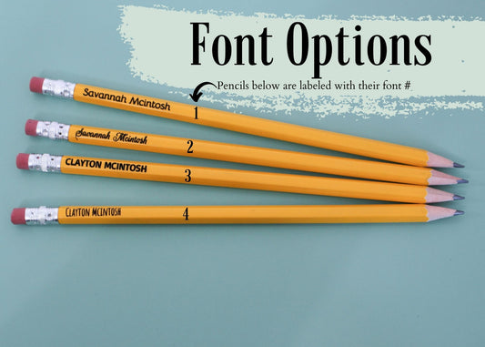 Engraved Pencils