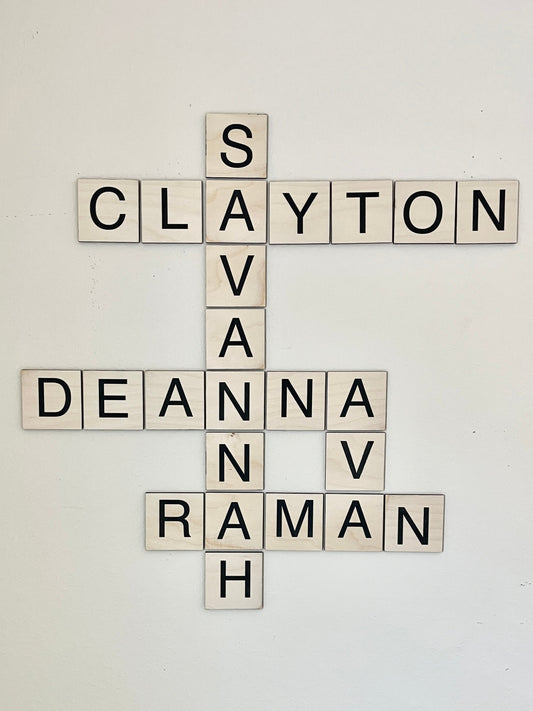 Individual Crossword Wall Tiles