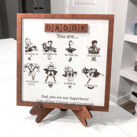 Superhero dad gift| superhero dad| superhero father day gift| father day superhero| father day superhero frame|  youre my superhero best dad