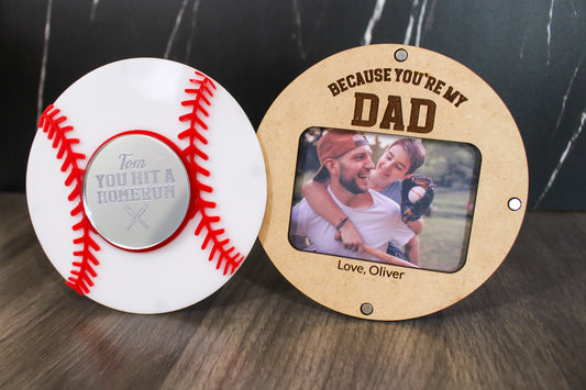 Fathers day sport gift, Fathers day frame, baseball frame, you hit home run, Dad,Father's Day Gifts, Baseball sign for, unique gifts for dad