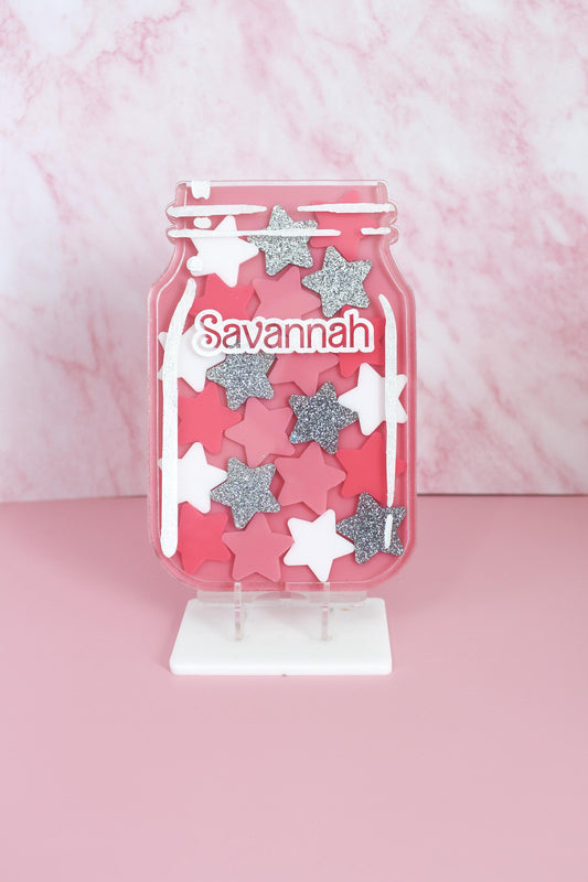 Personalized Reward Jar for Kids – Custom Behavior Chart, Positive Reinforcement Tool, Magnetic or Stand Display – Classroom & Home – Dolls