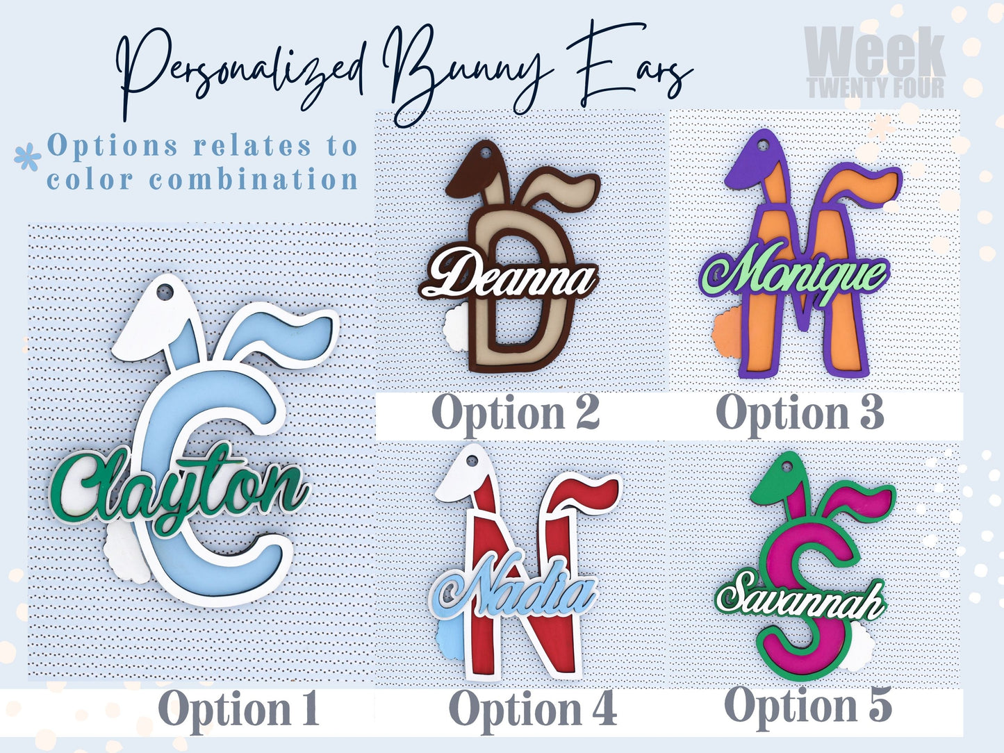 Easter Basket Tags | Easter Name Tags | Bunny Name Tag | Wood Easter Tag | Custom Easter Tags | Personalized Easter Tag | Egg Basket Tag
