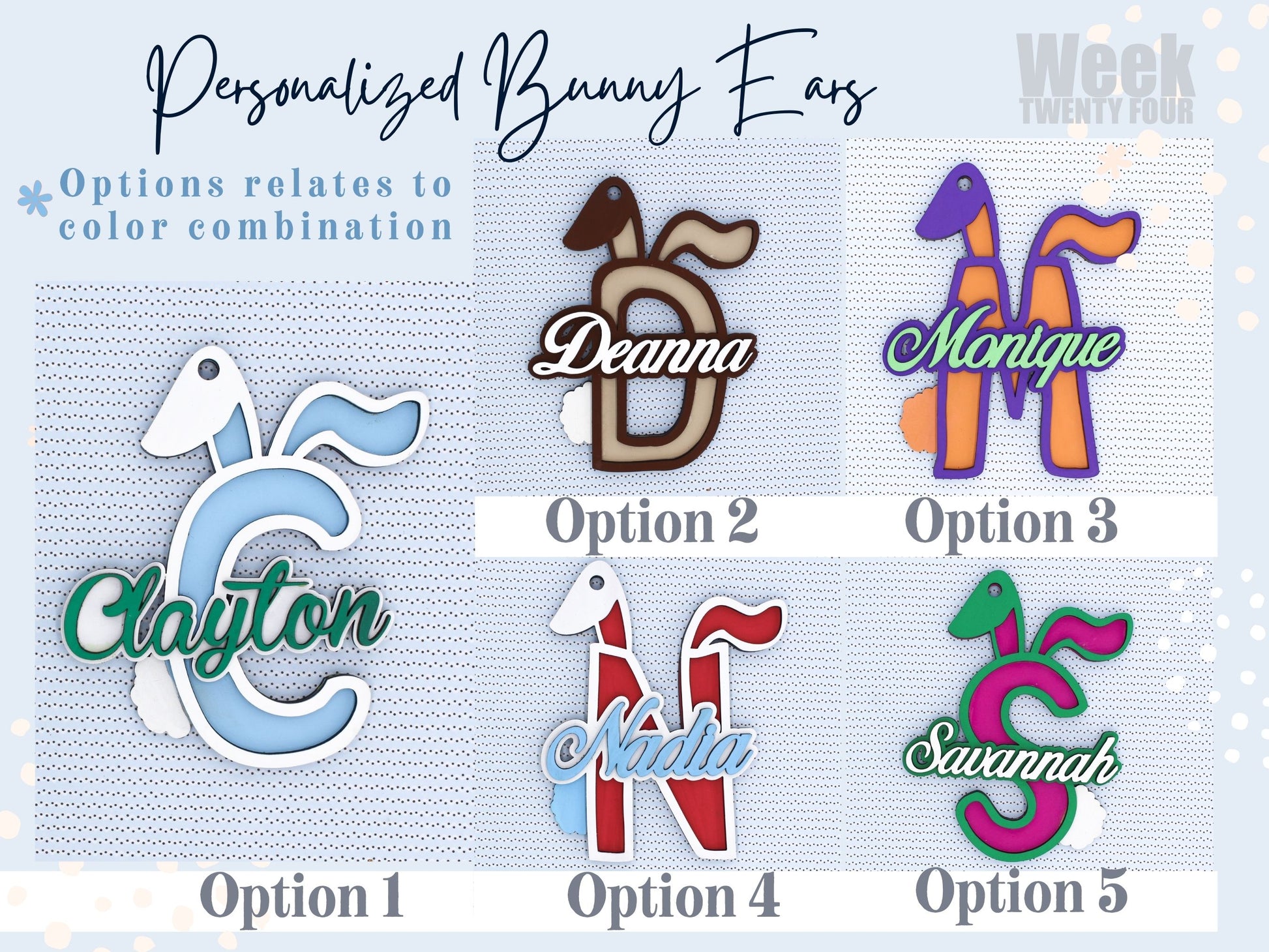 Easter Basket Tags | Easter Name Tags | Bunny Name Tag | Wood Easter Tag | Custom Easter Tags | Personalized Easter Tag | Egg Basket Tag
