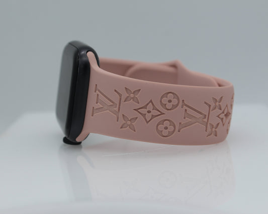 Joined LV Engraved Band Compatible With Apple Watch