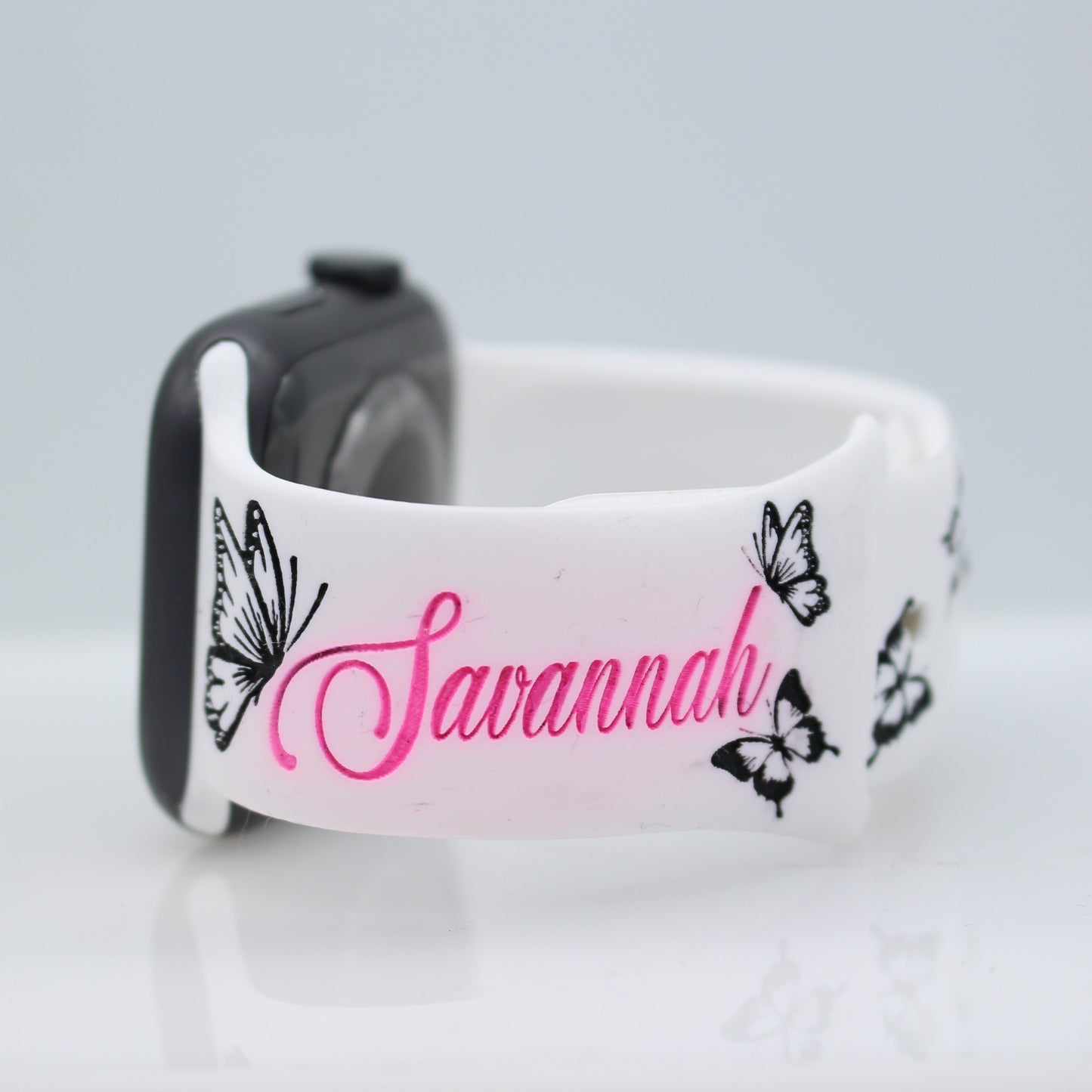 Kaleidoscope of Butterflies Engraved Apple Watch Compatible