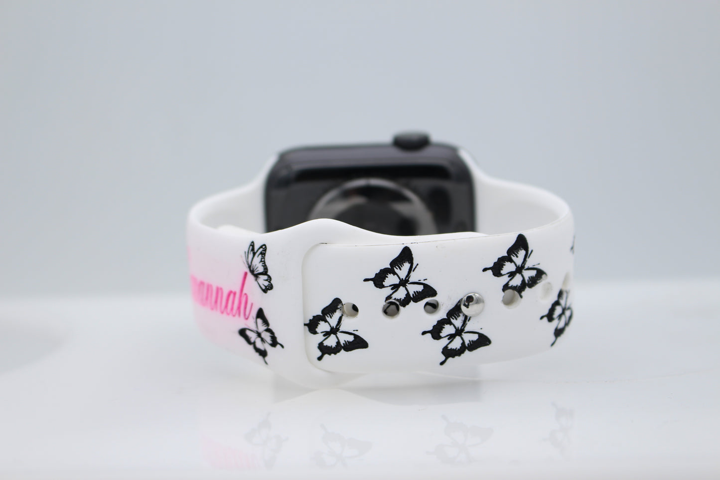 Kaleidoscope of Butterflies Engraved Apple Watch Compatible