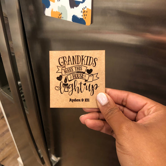 Grandkids Make This House Light Up Magnet