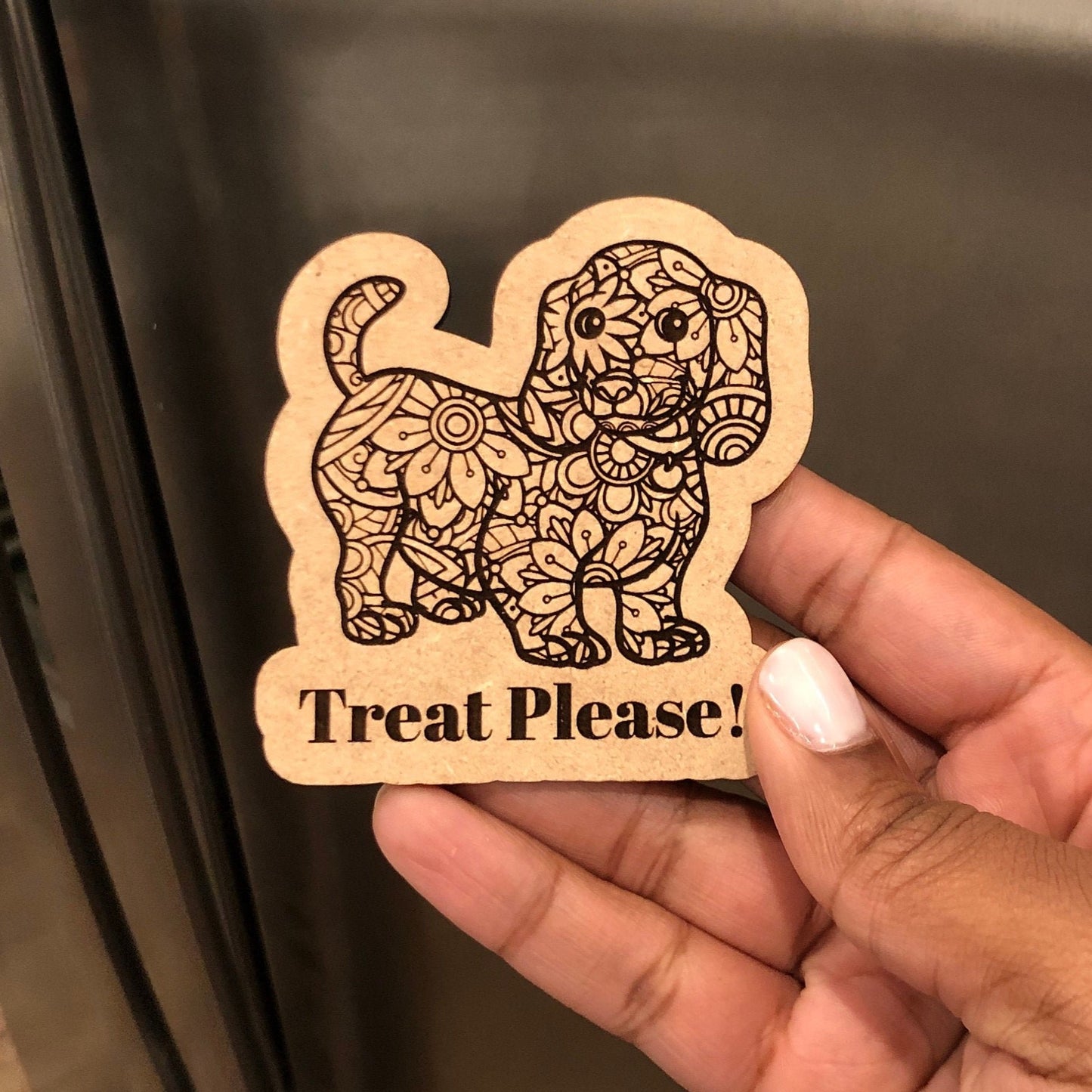 Cute floral Dog  with Personalized Saying