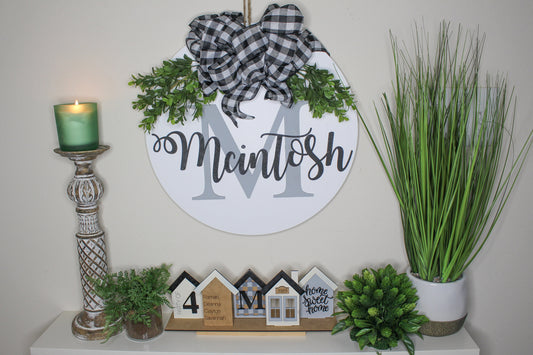 Welcome to our home Personalized house scene shelf sitter | Farmhouse decor | Farmhouse personalized scene | Mantle decor | Shelf decor | 24