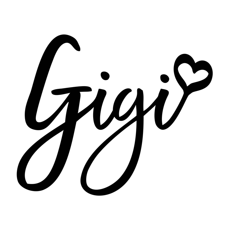 Gigi Cursive Heart