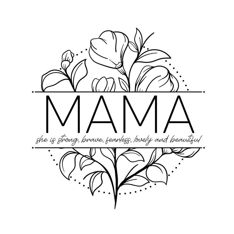 Mama Fine Line Florals