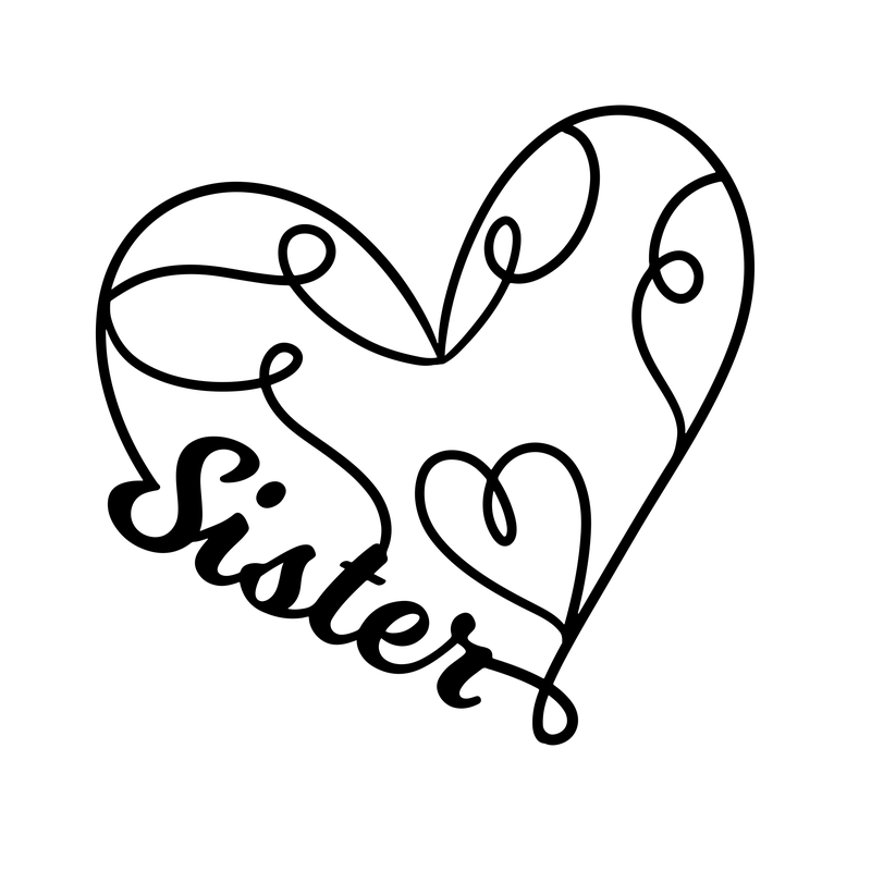Sister Heart Swirl